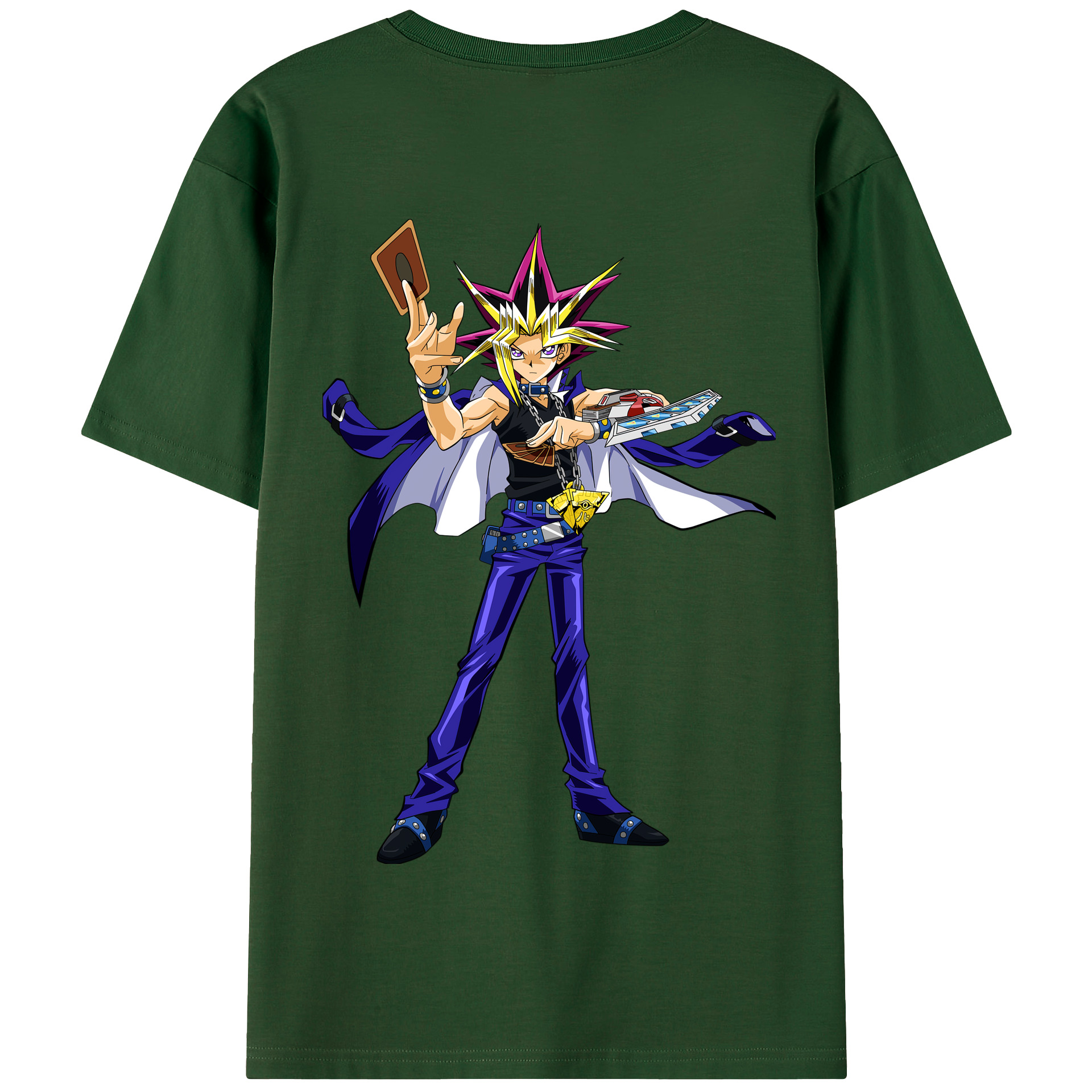 （画像用） 遊☆戯☆王 Yu-Gi-Oh! 綿100％半袖Tシャツ（背面プリント）